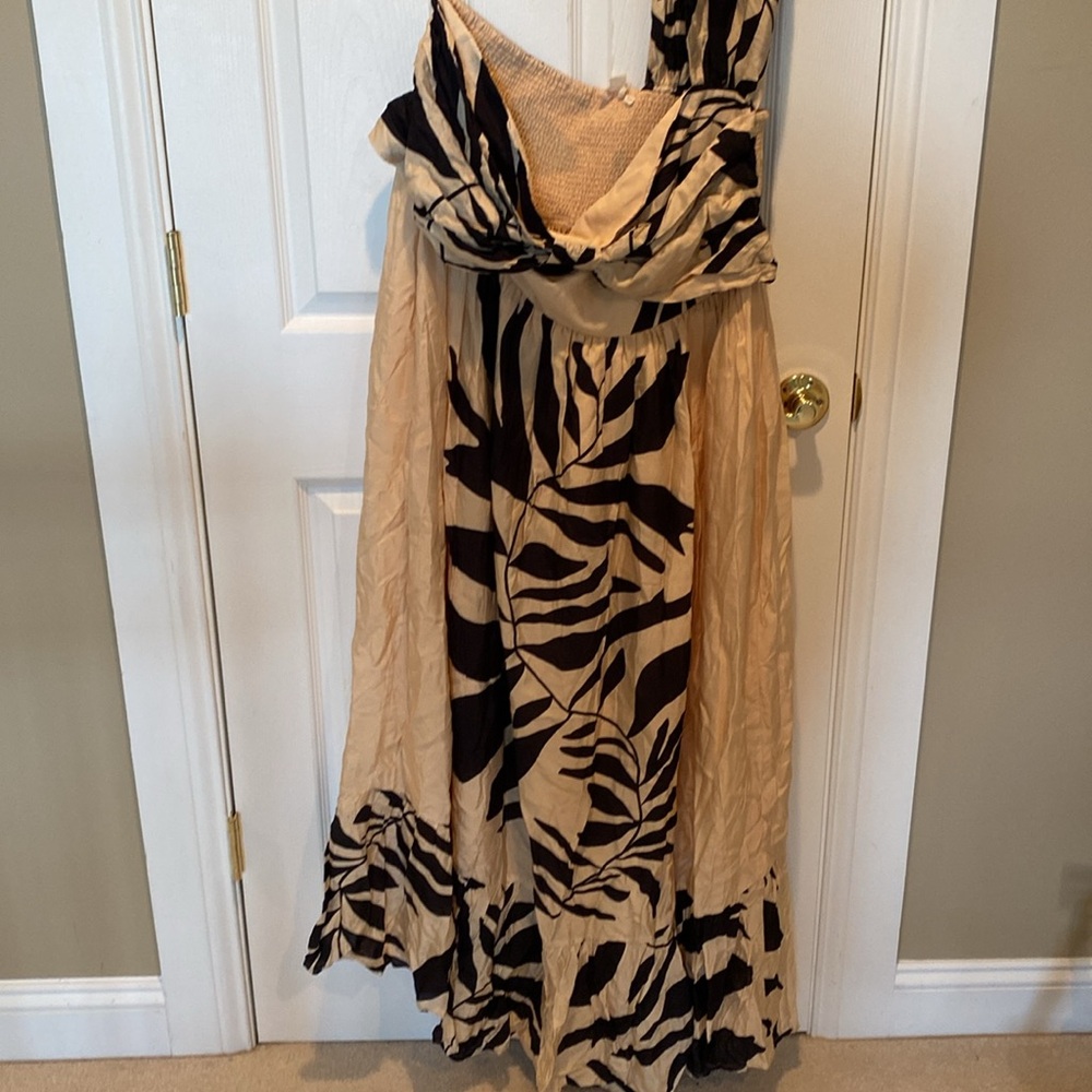 Let Me Be for Anthropologie one shoulder maxi dress New - Picture 2 of 4